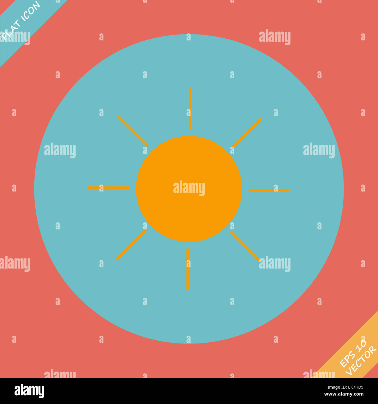 sun icon vector Stock Photo - Alamy