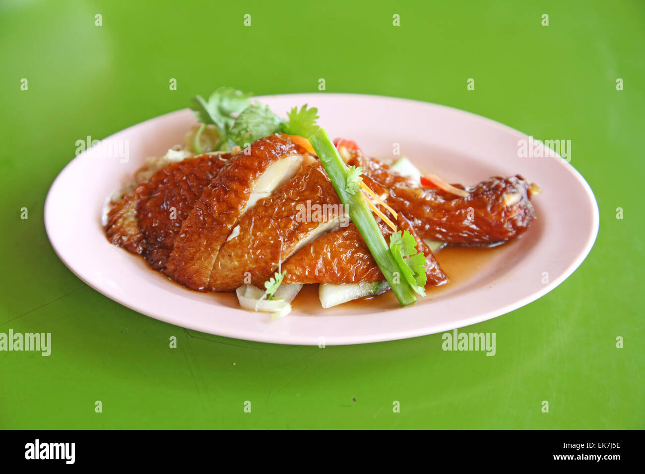 Singapore Roast Chicken Stock Photo Alamy