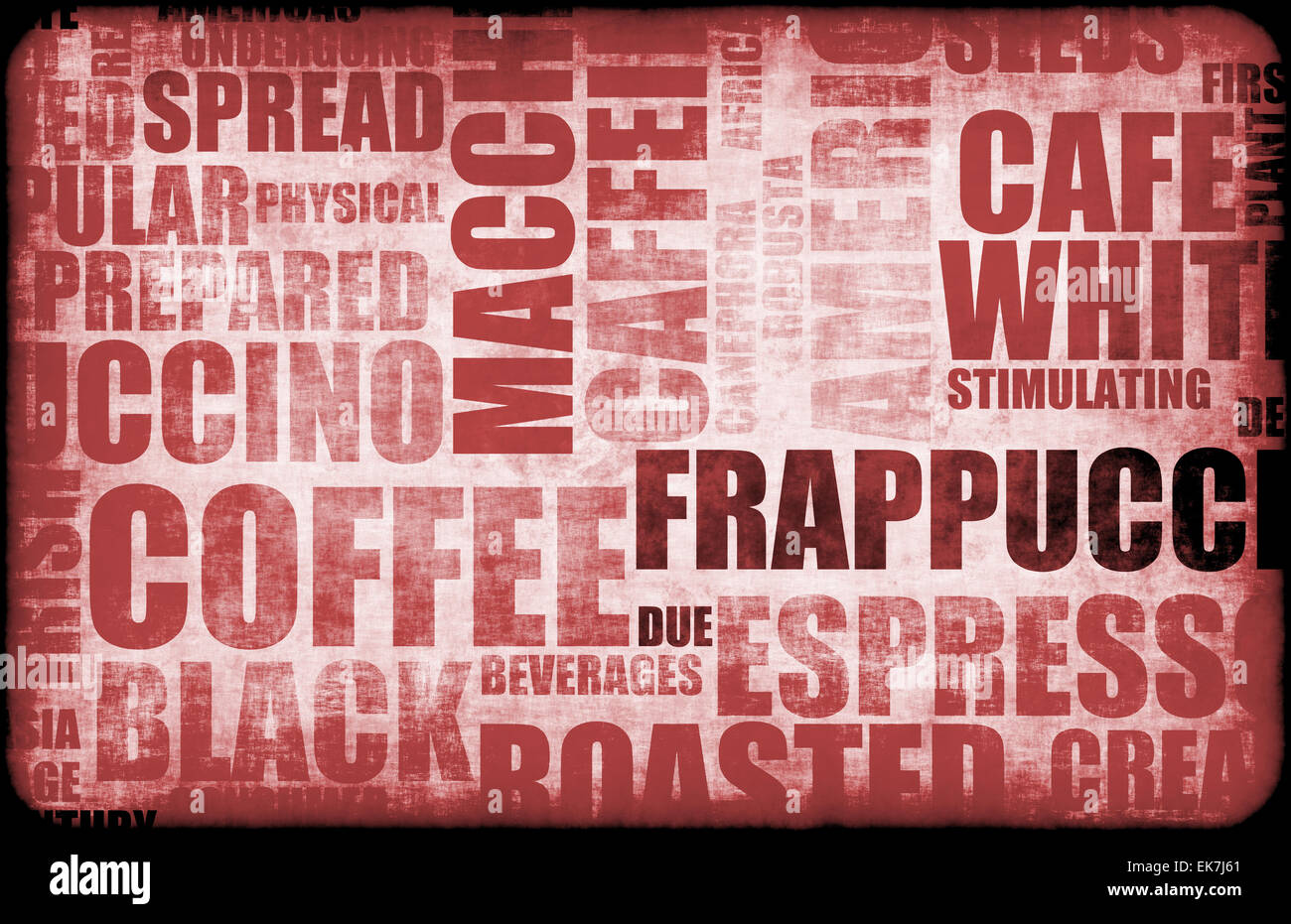 Red Coffee Background Stock Photo - Alamy