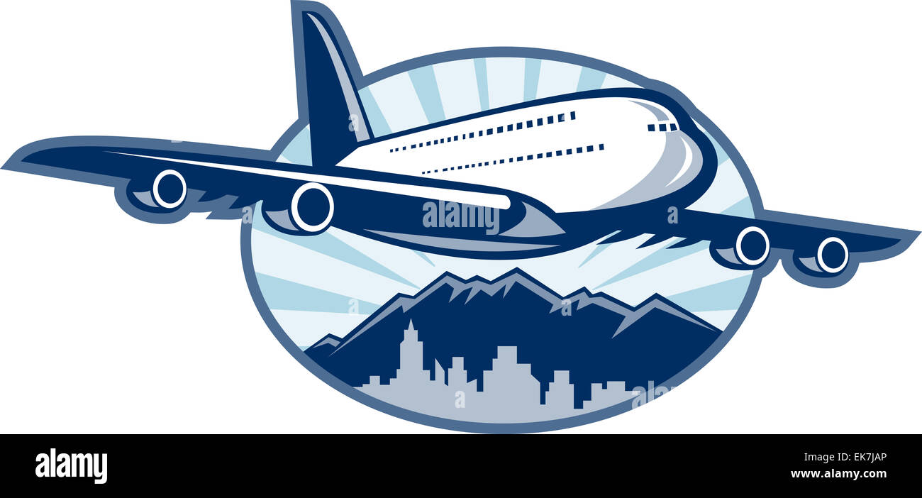 Illustration jumbo jet plane hi-res stock photography and images - Alamy