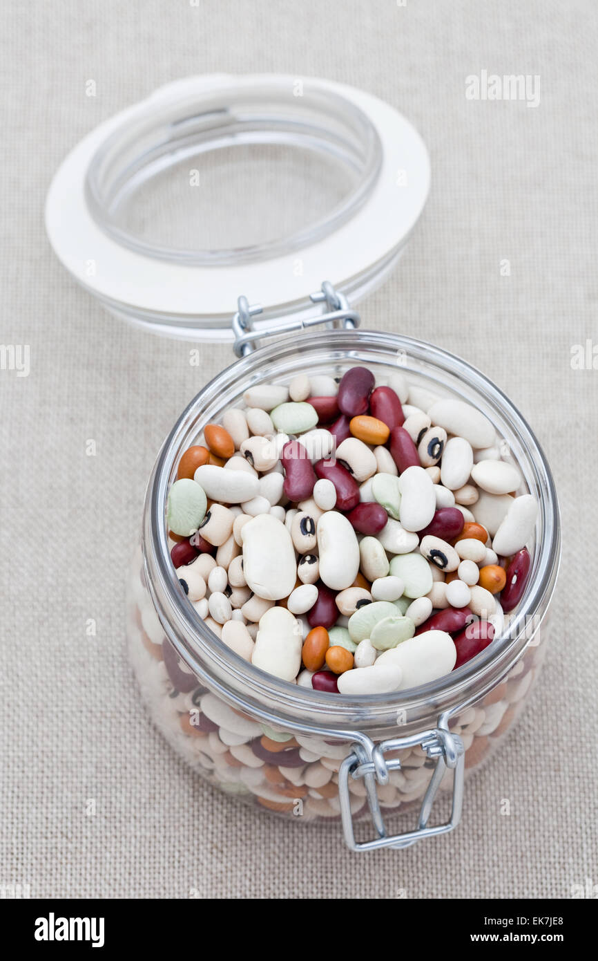 Mixed dried beans Stock Photo Alamy