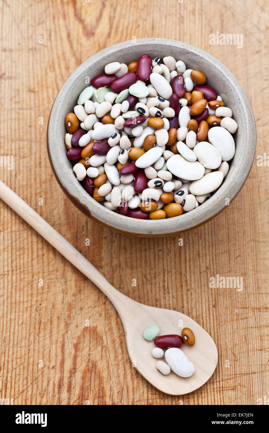 Mixed dried beans Stock Photo Alamy