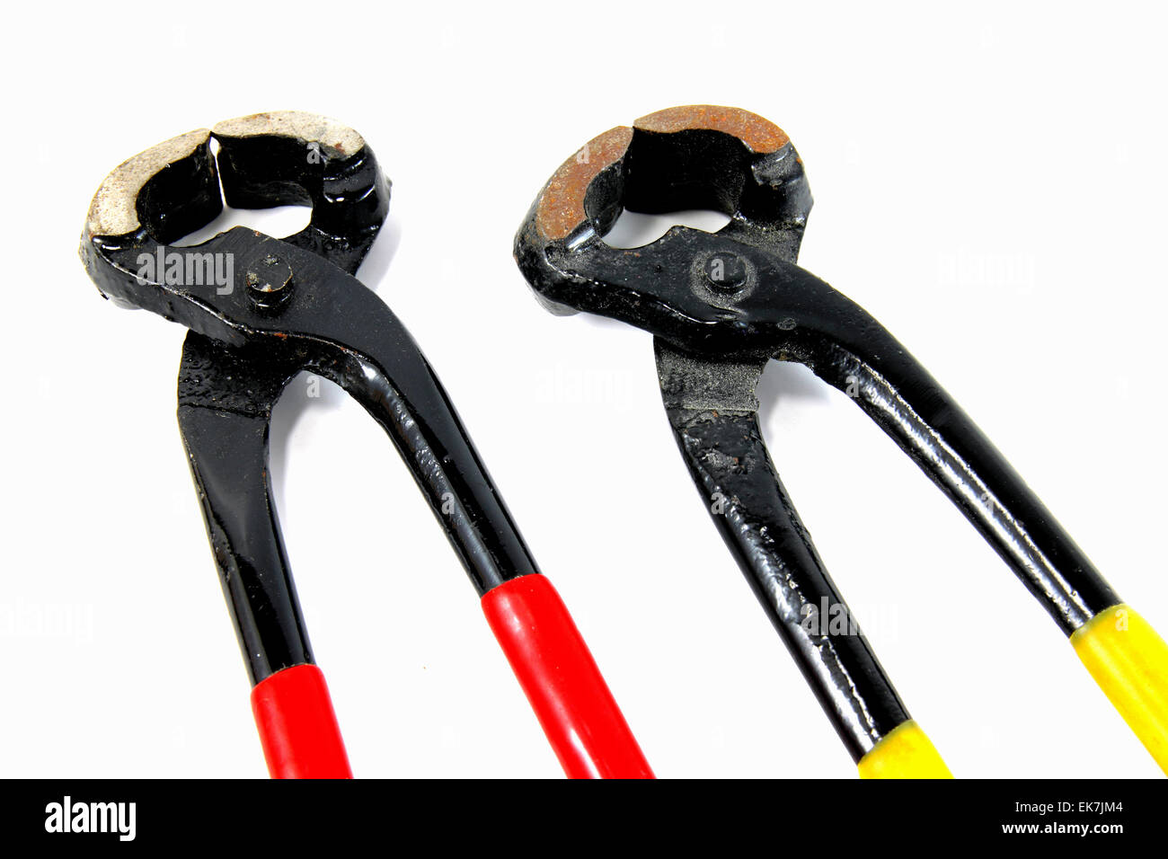 a pair of pliers on white Stock Photo Alamy