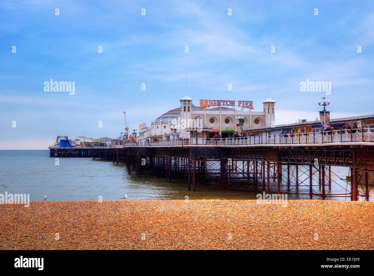 Brighton Pier, Brighton, Sussex, England, United Kingdom Stock Photo