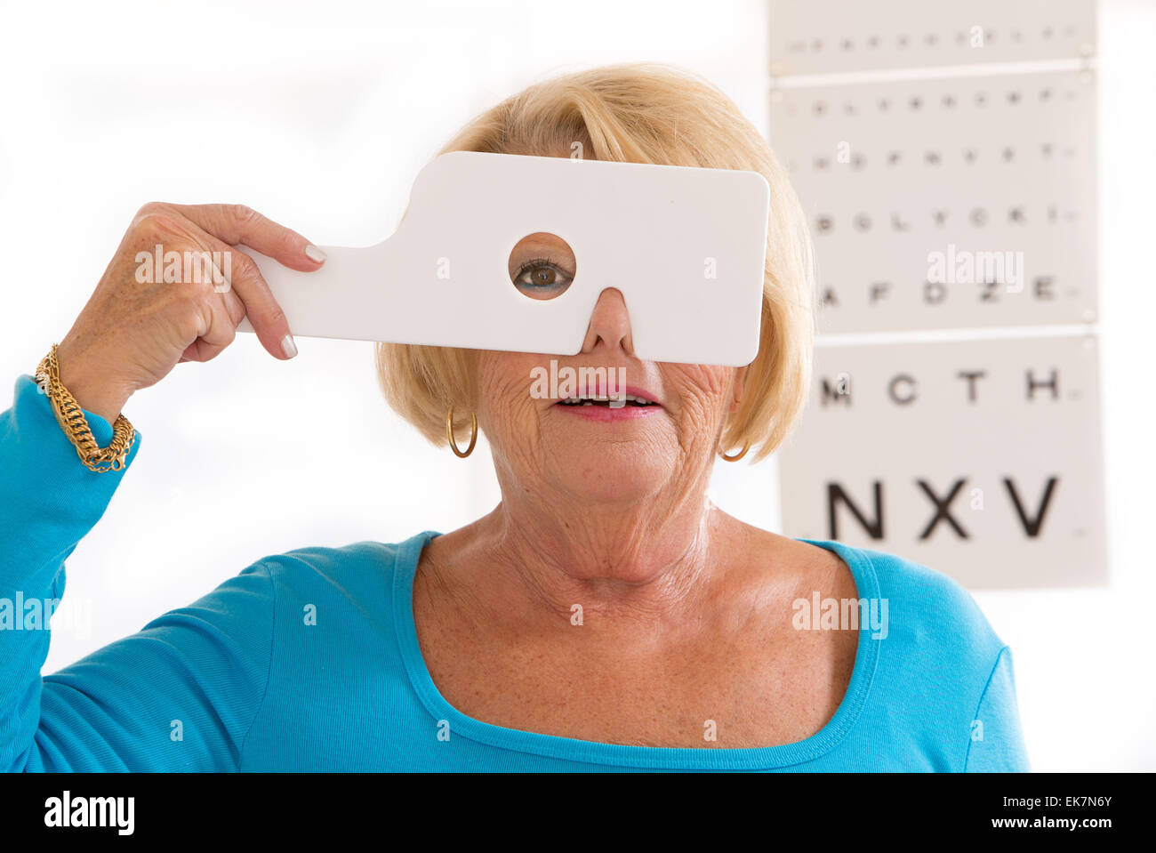 Ophtalmology senior Stock Photo