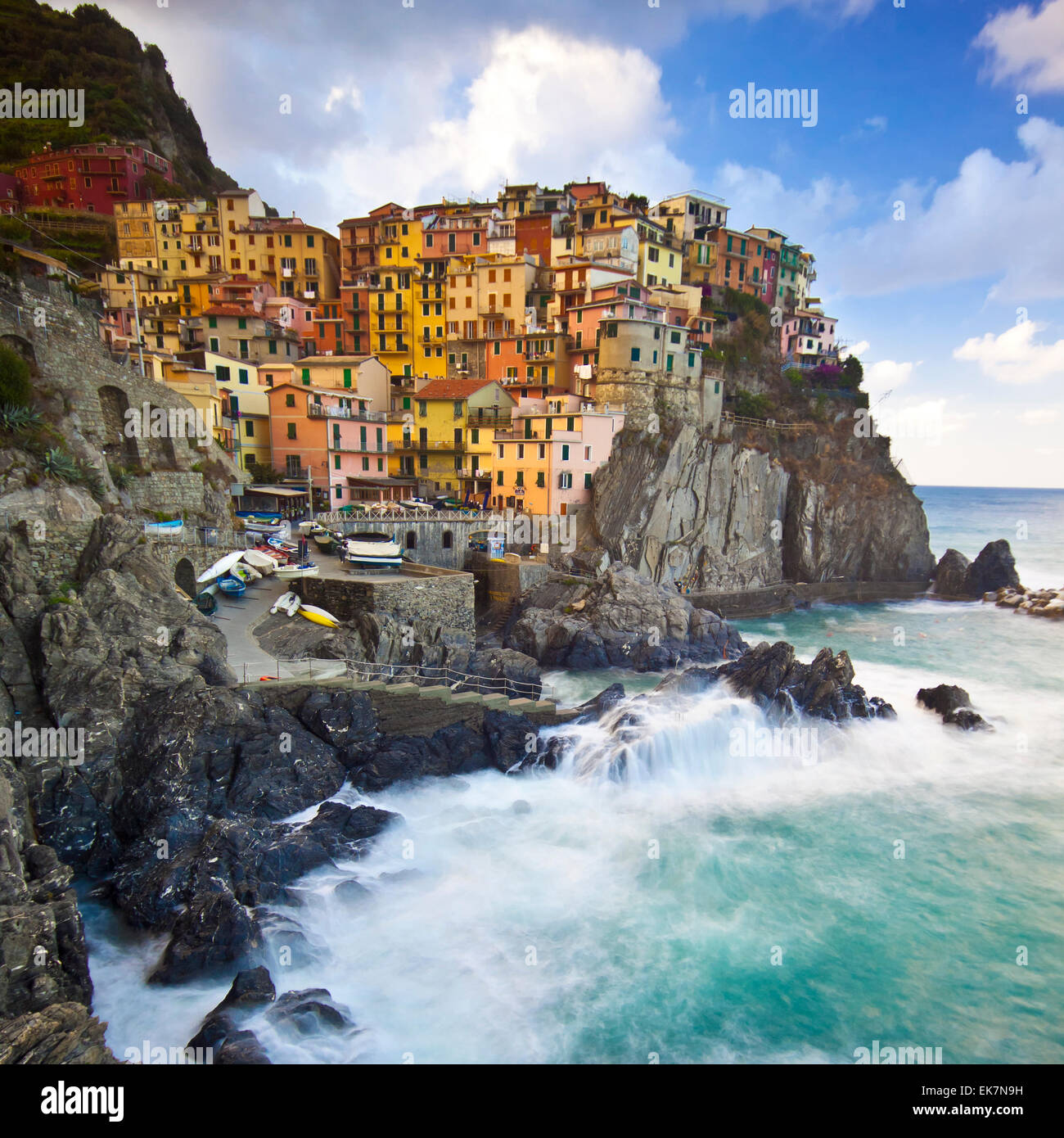 Manarola fisherman village in Cinque Terre, Italy Stock Photo - Alamy