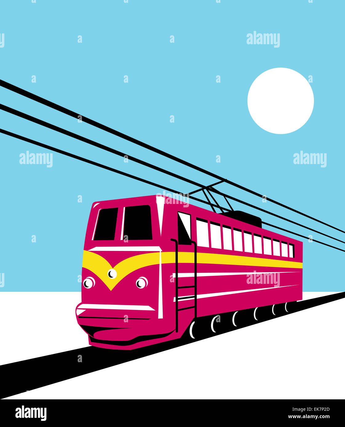 Electric passenger train Stock Photo Alamy