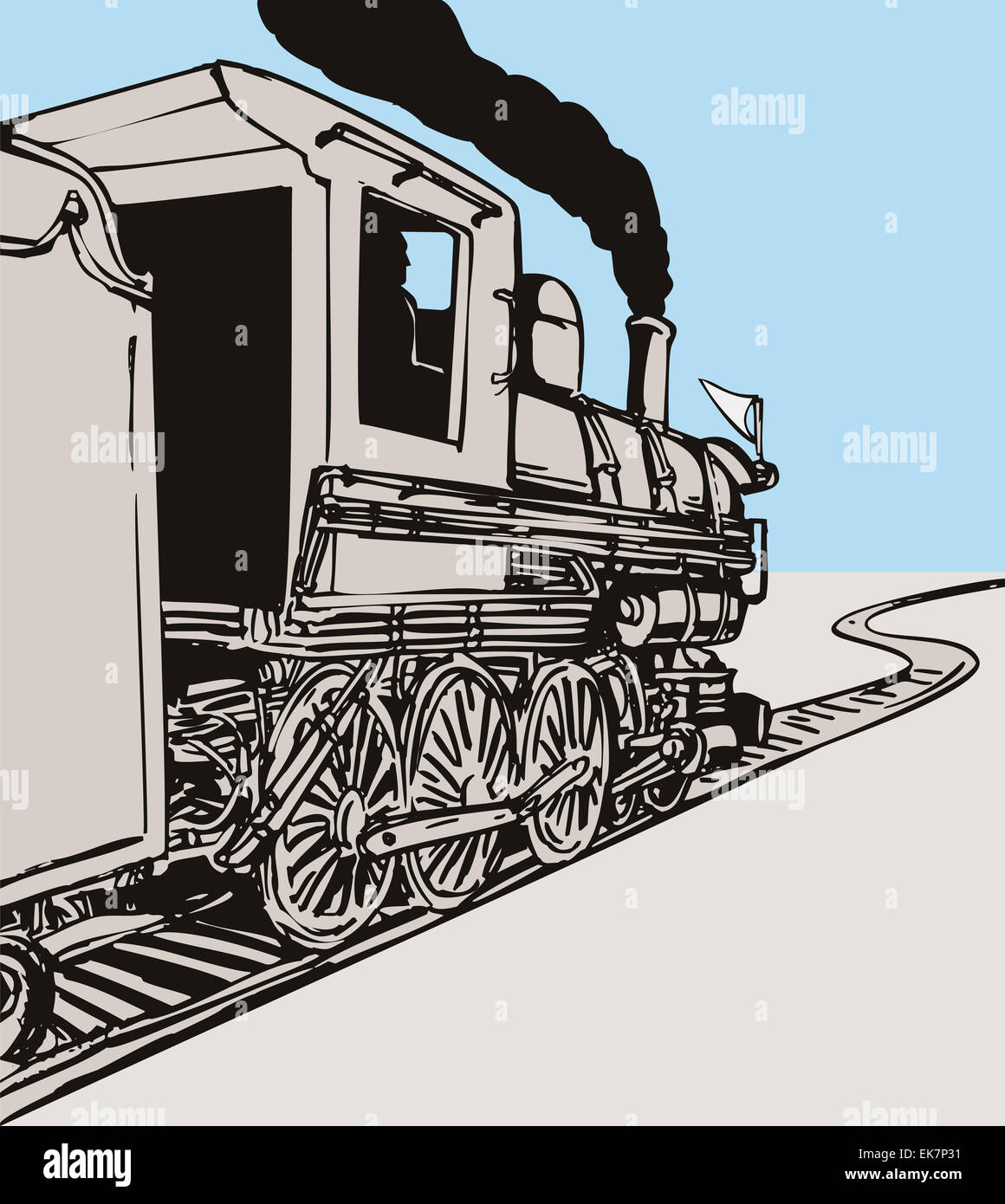 vintage steam train Stock Photo Alamy