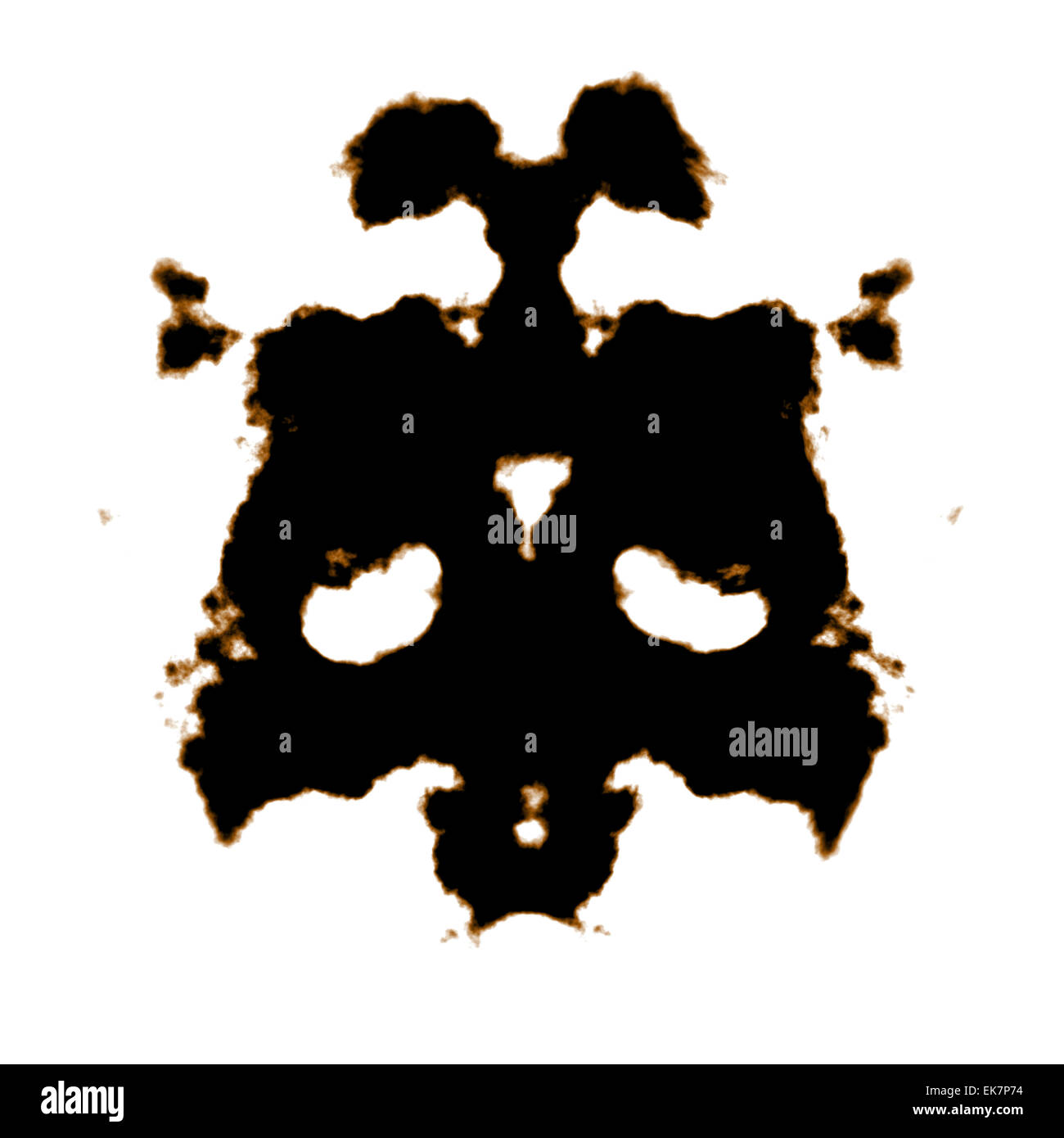 Rorschach Test of an Ink Blot Card Stock Photo - Alamy