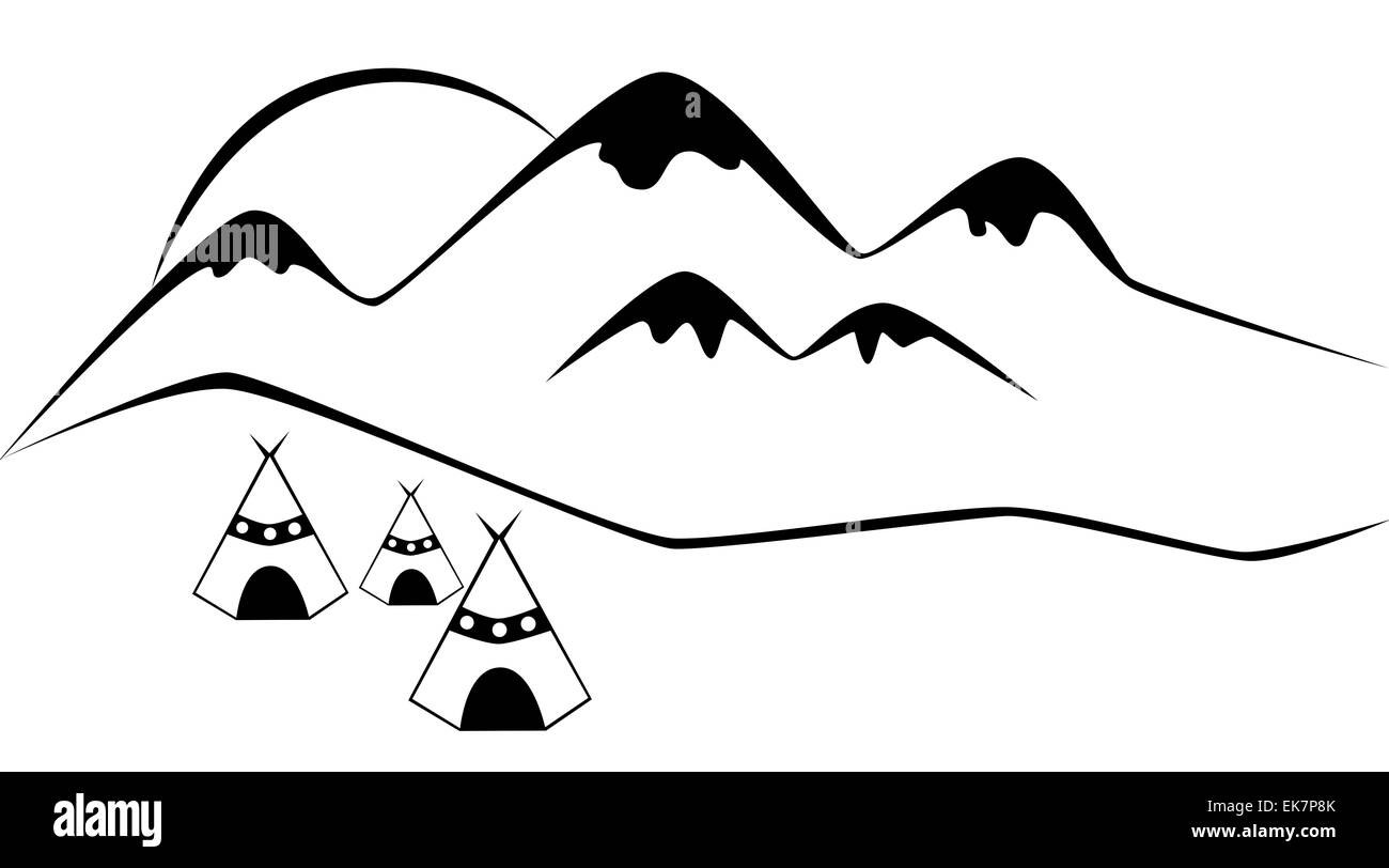Wigwam Cut Out Stock Images & Pictures - Alamy