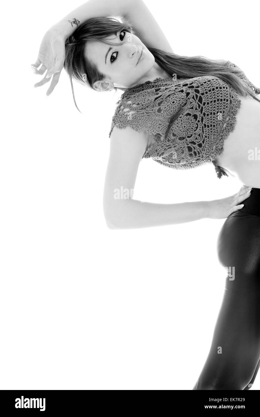 Hanging in space Black and White