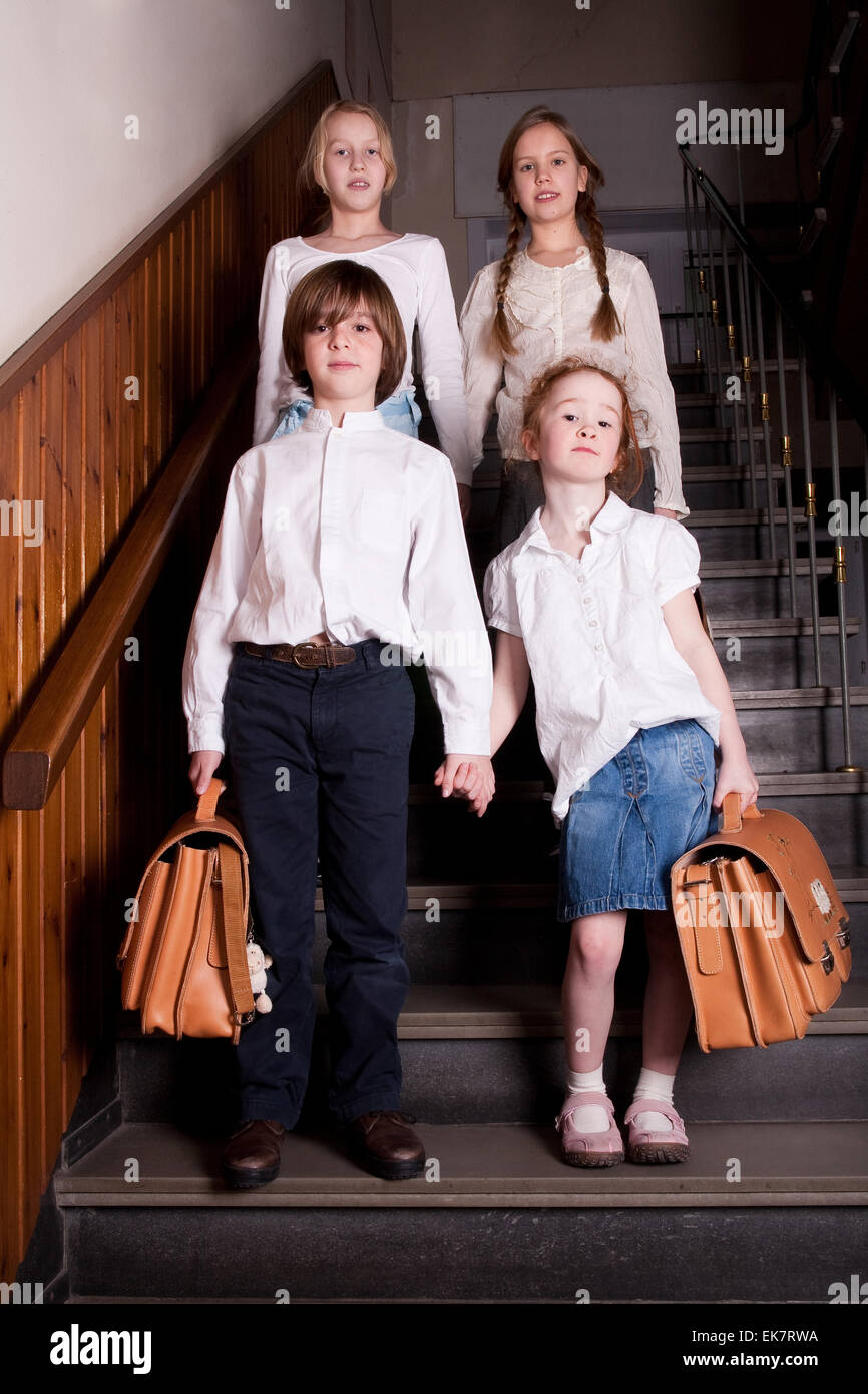 Kids in format Stock Photo - Alamy