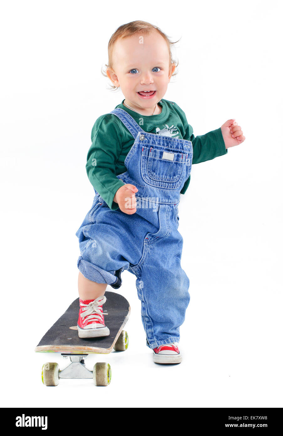 Little boy on a skateboard Stock Photo - Alamy
