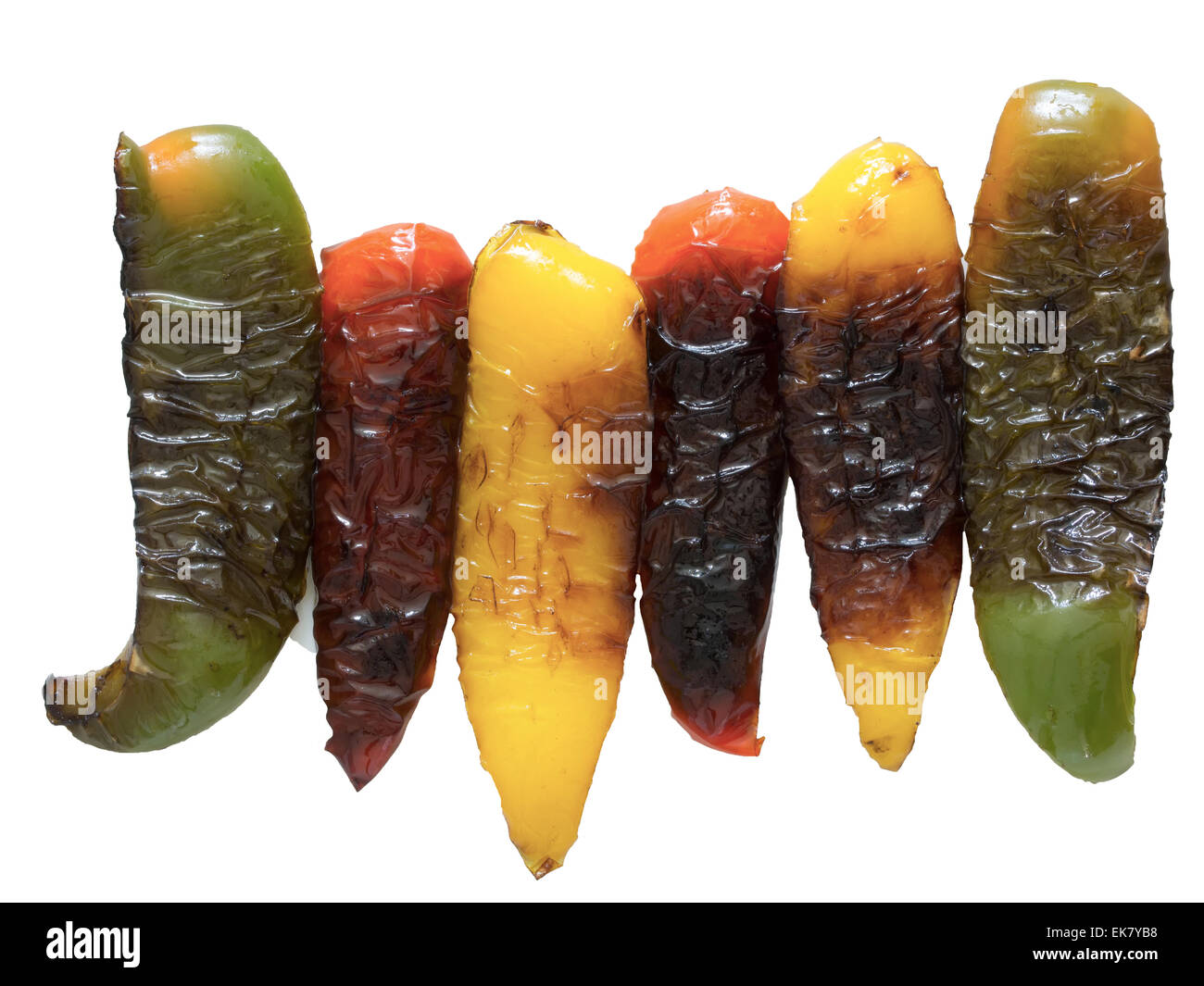 grilled bell peppers Stock Photo - Alamy