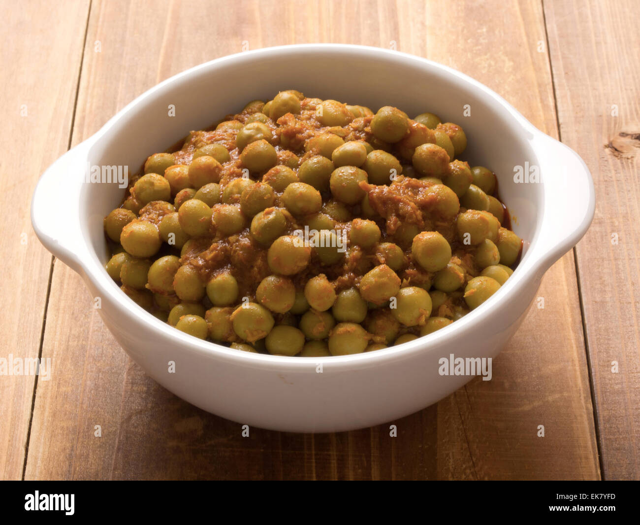 indian green pea curry Stock Photo Alamy