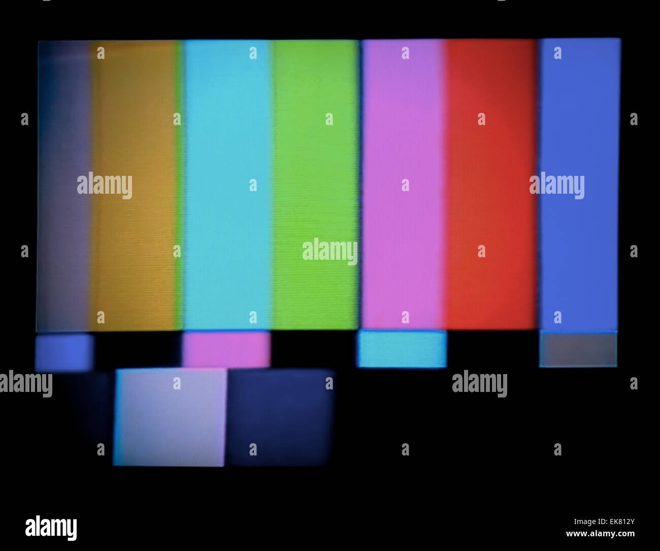 tv test signal Stock Photo