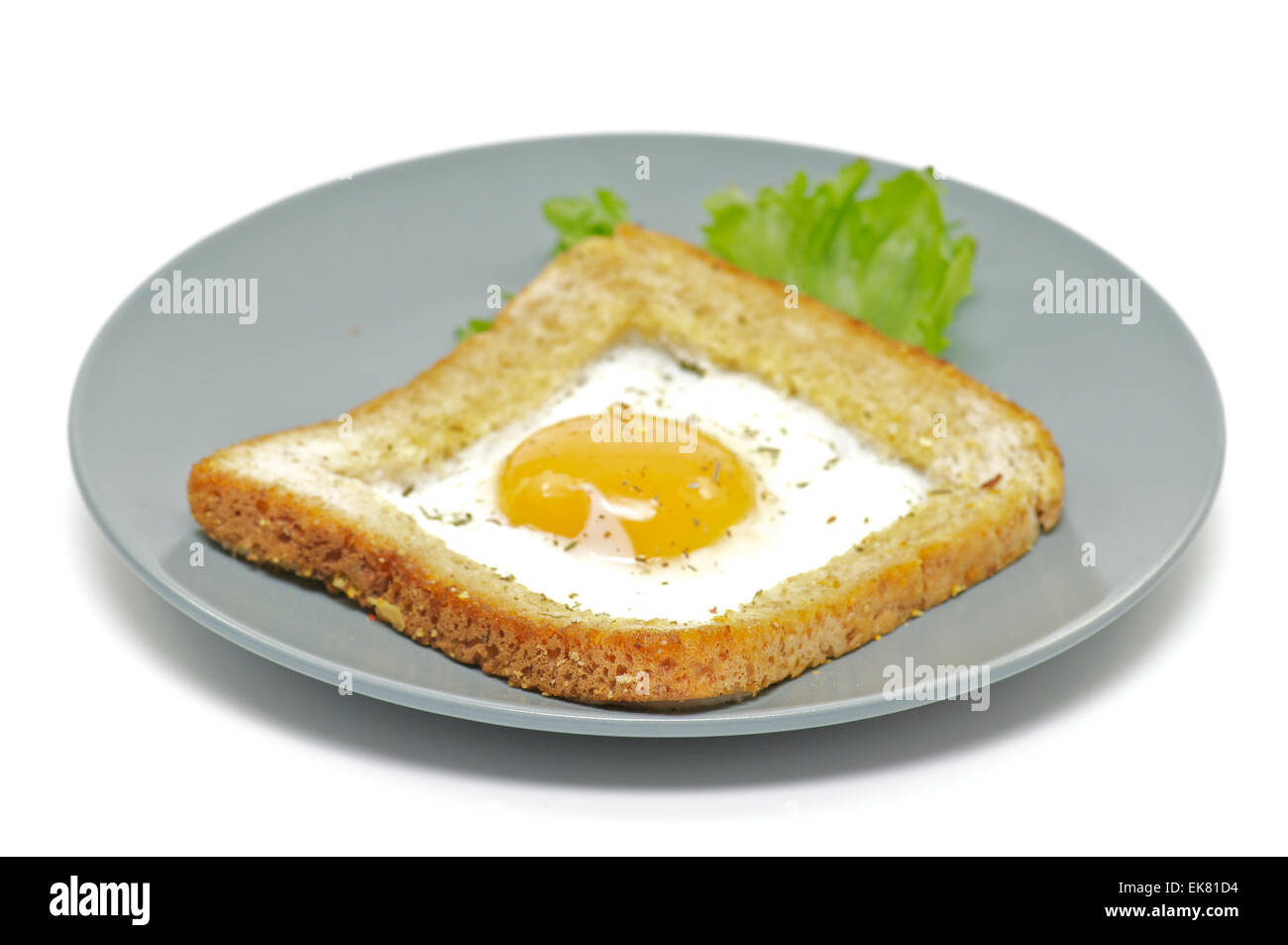 Fried eggs in French Stock Photo Alamy