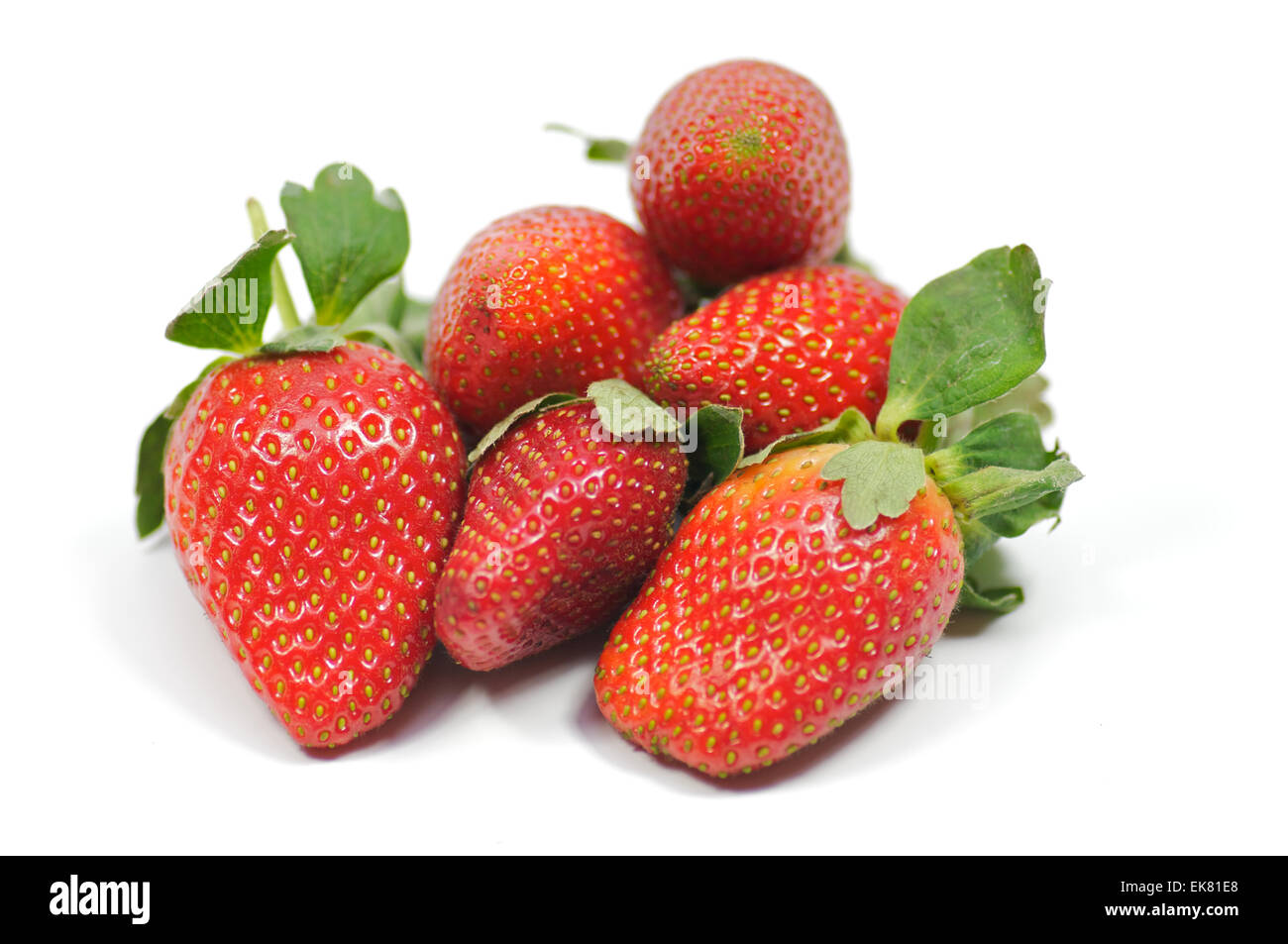 Strawberry isolated on white background Stock Photo - Alamy