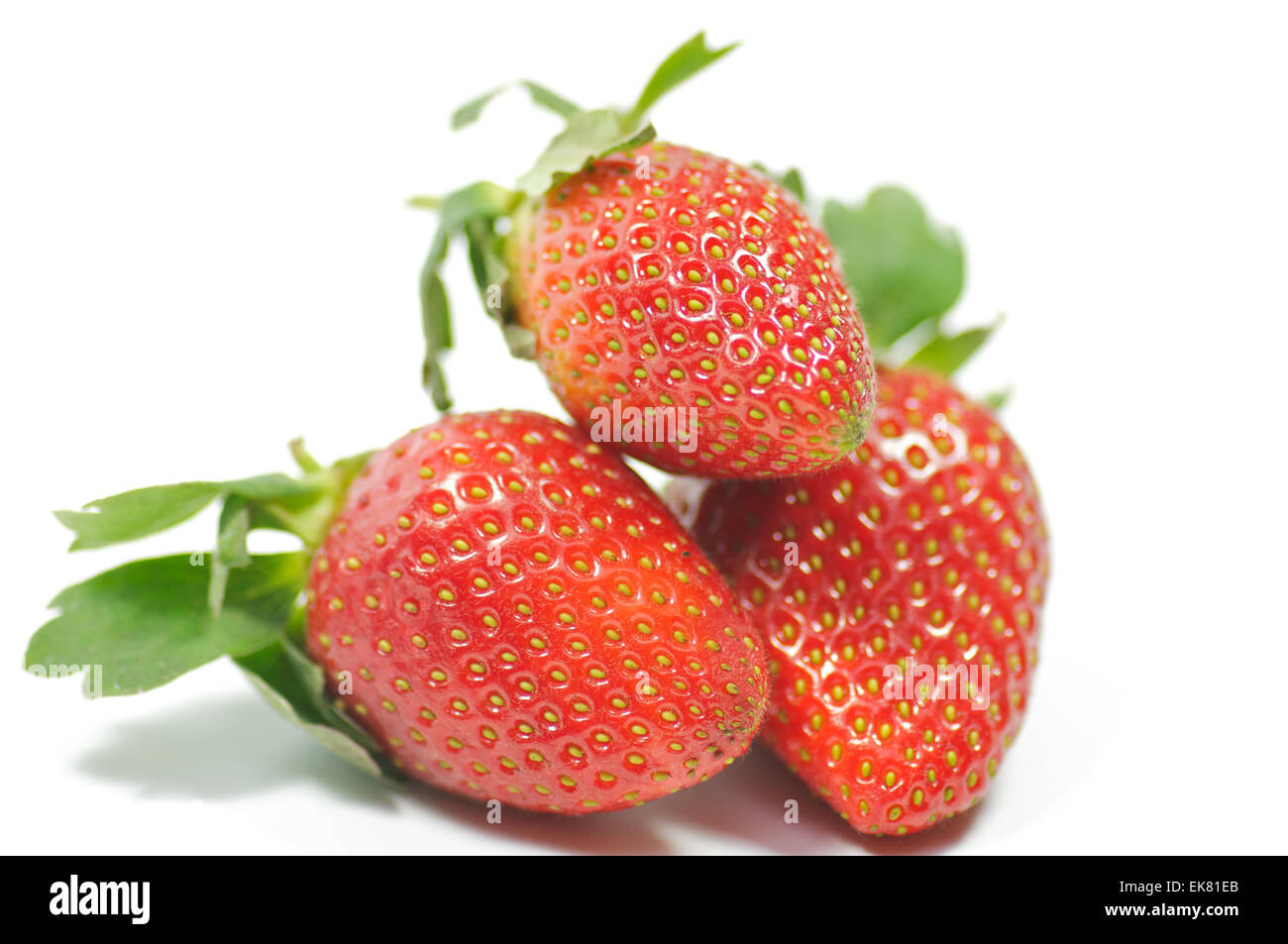 Strawberry isolated on white background Stock Photo - Alamy