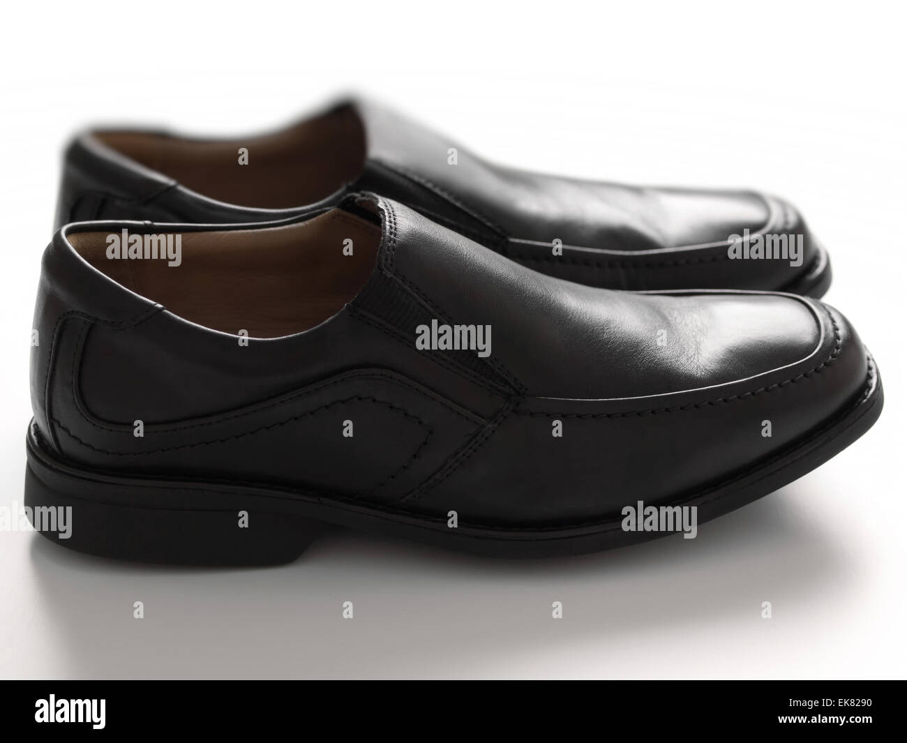 men's black business shoes Stock Photo - Alamy