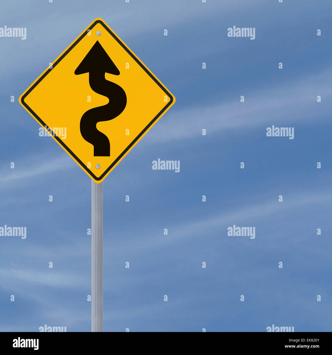Winding Road Ahead Stock Photo Alamy