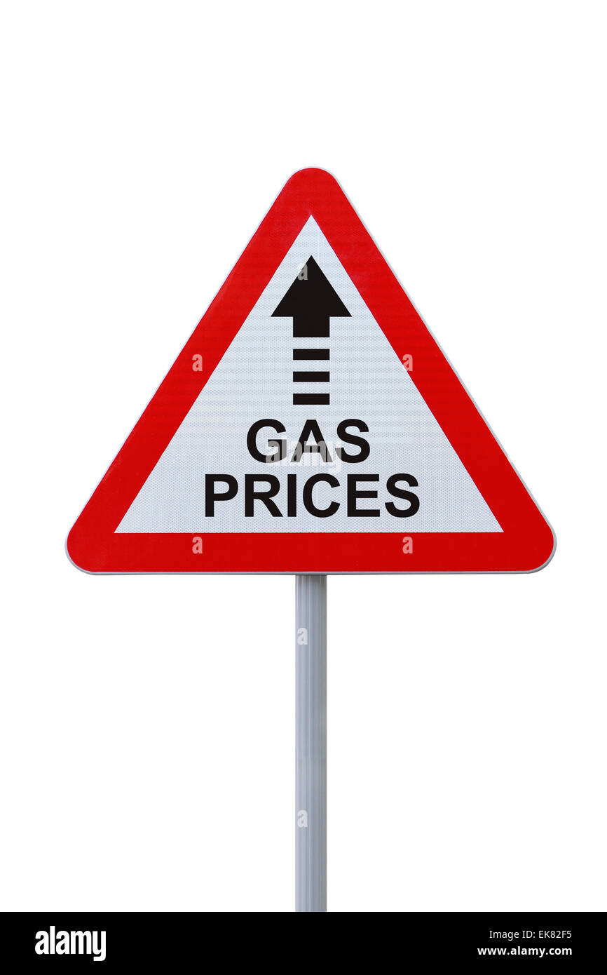 Higher Gas Prices Ahead Stock Photo