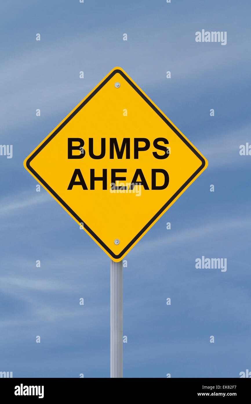 Bump Ahead Road Sign Stock Photos & Bump Ahead Road Sign Stock Images