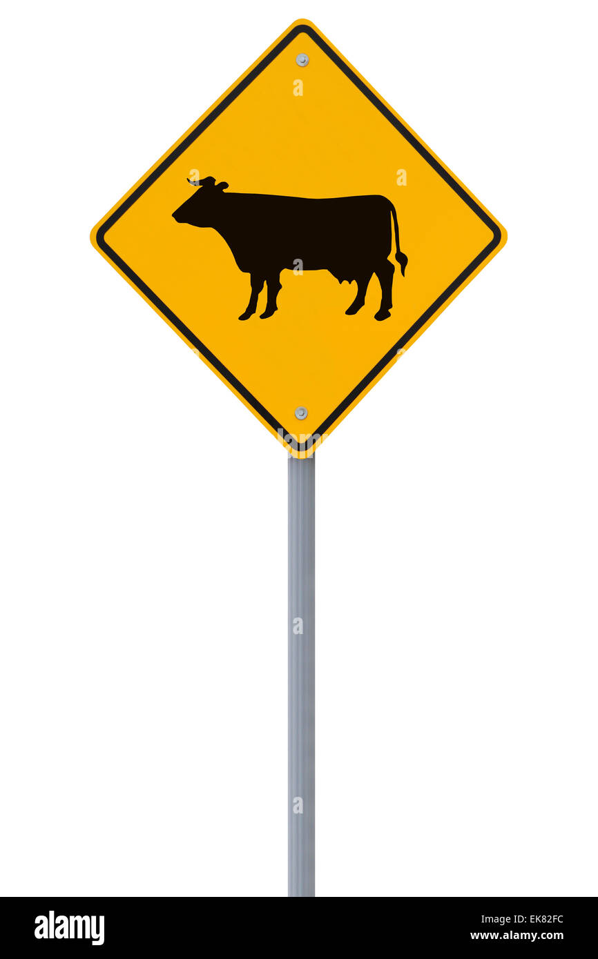 Cattle crossing sign hires stock photography and images Alamy