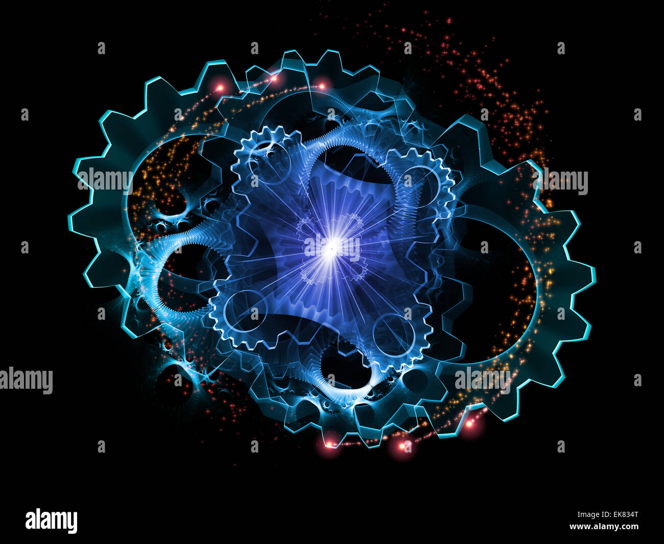 In the Beginning Was Gear Stock Photo - Alamy