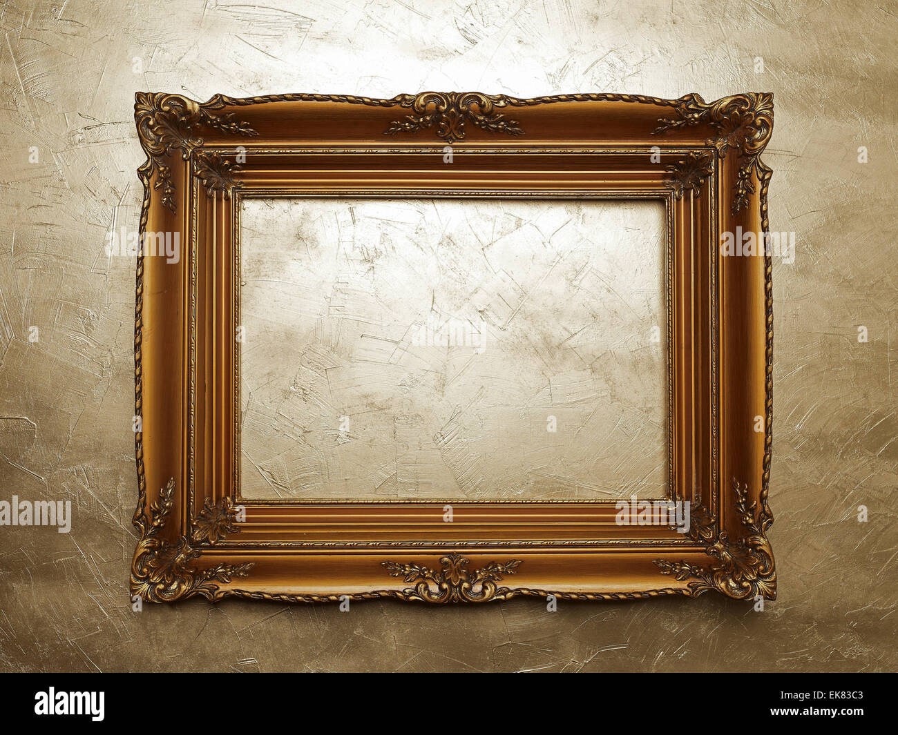 Gold wall frame hires stock photography and images Alamy