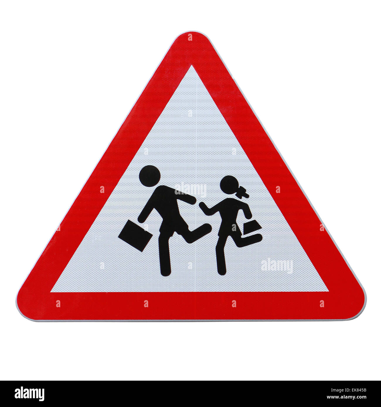 School Children Crossing Stock Photo