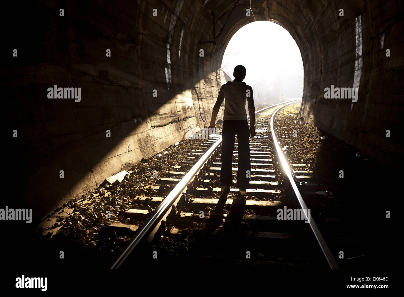 End of Tunnel Stock Photo Alamy