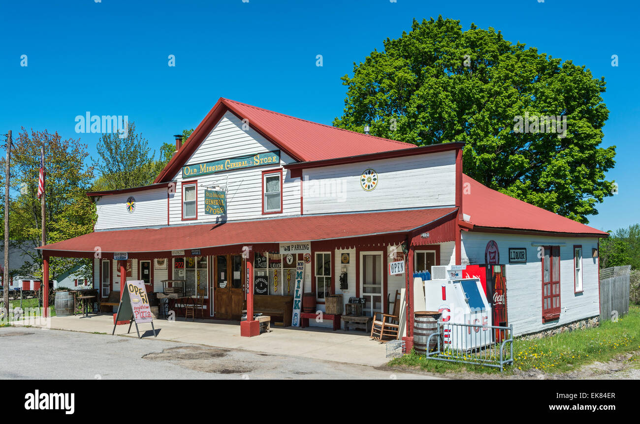 Michigan, Traverse City, Old Mission General Store Stock Photo Alamy