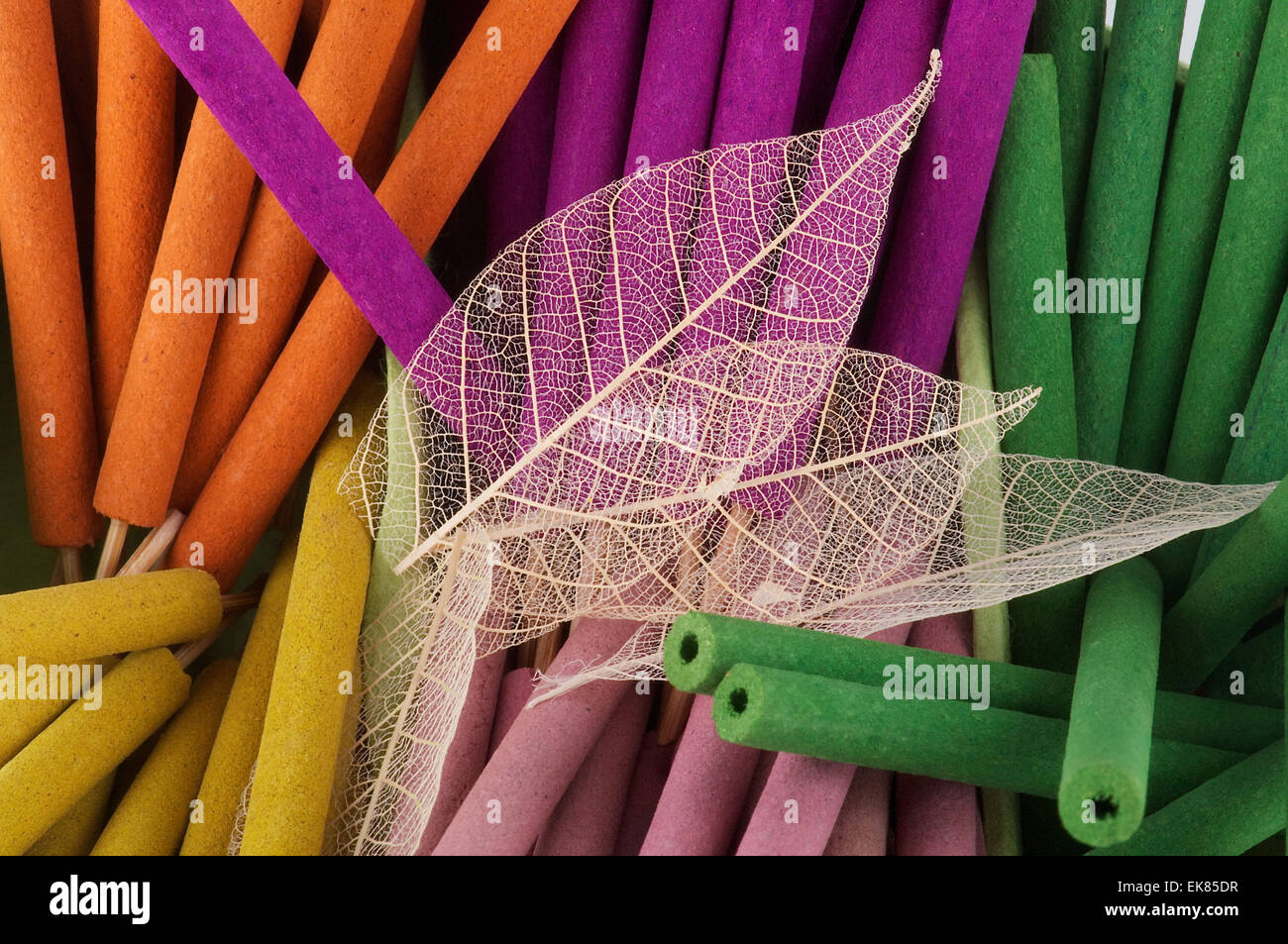 Background of aromatherapy sticks Stock Photo Alamy
