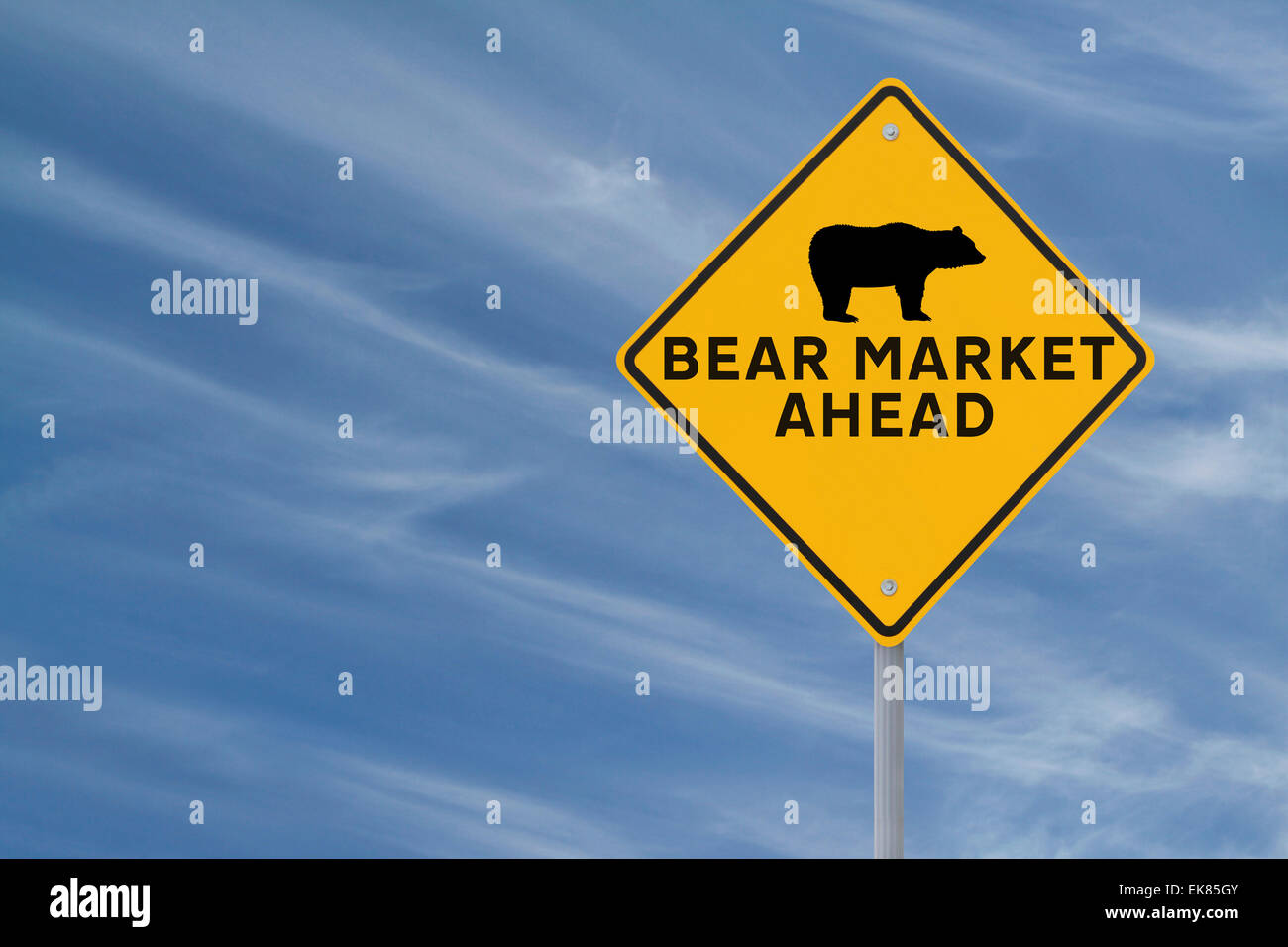 Bear Market Ahead Stock Photo Alamy