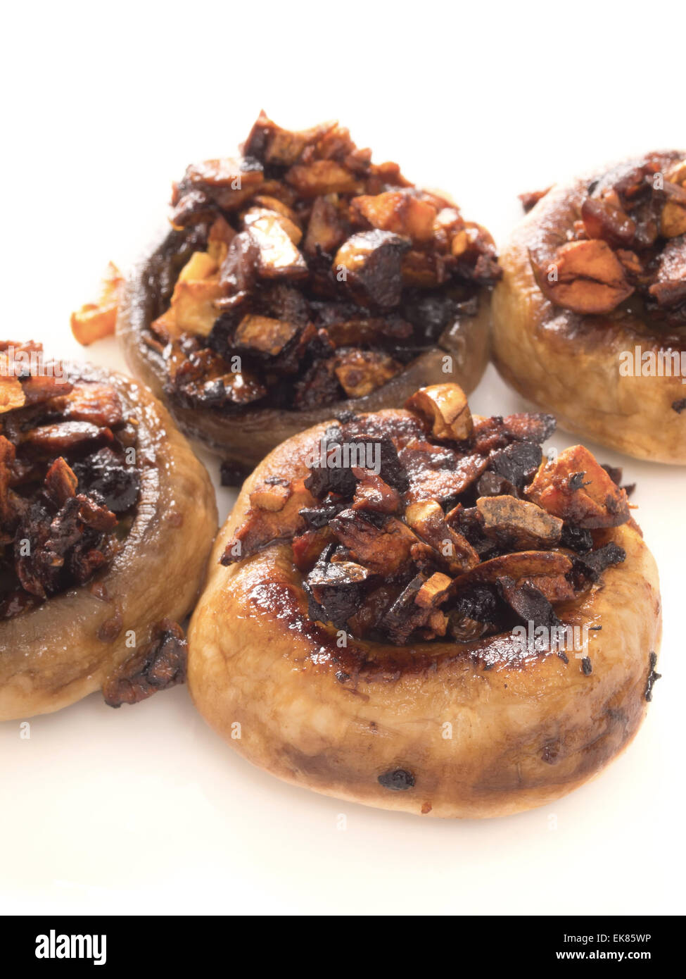 sauteed button mushrooms Stock Photo - Alamy