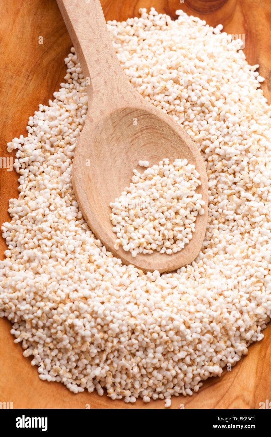 Amaranth popping, glutenfree, high protein grain cereal Stock Photo