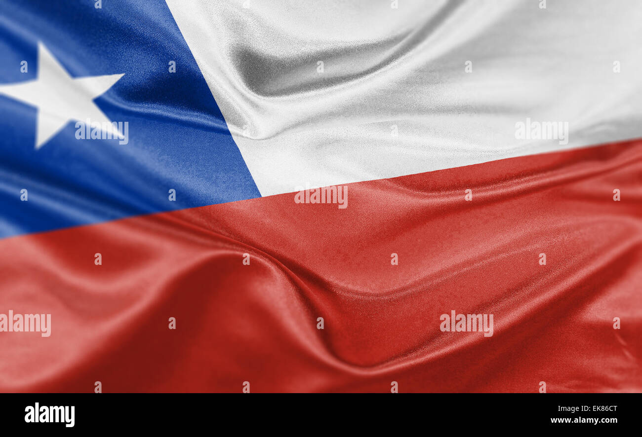 High resolution render of Chile's national flag Stock Photo Alamy
