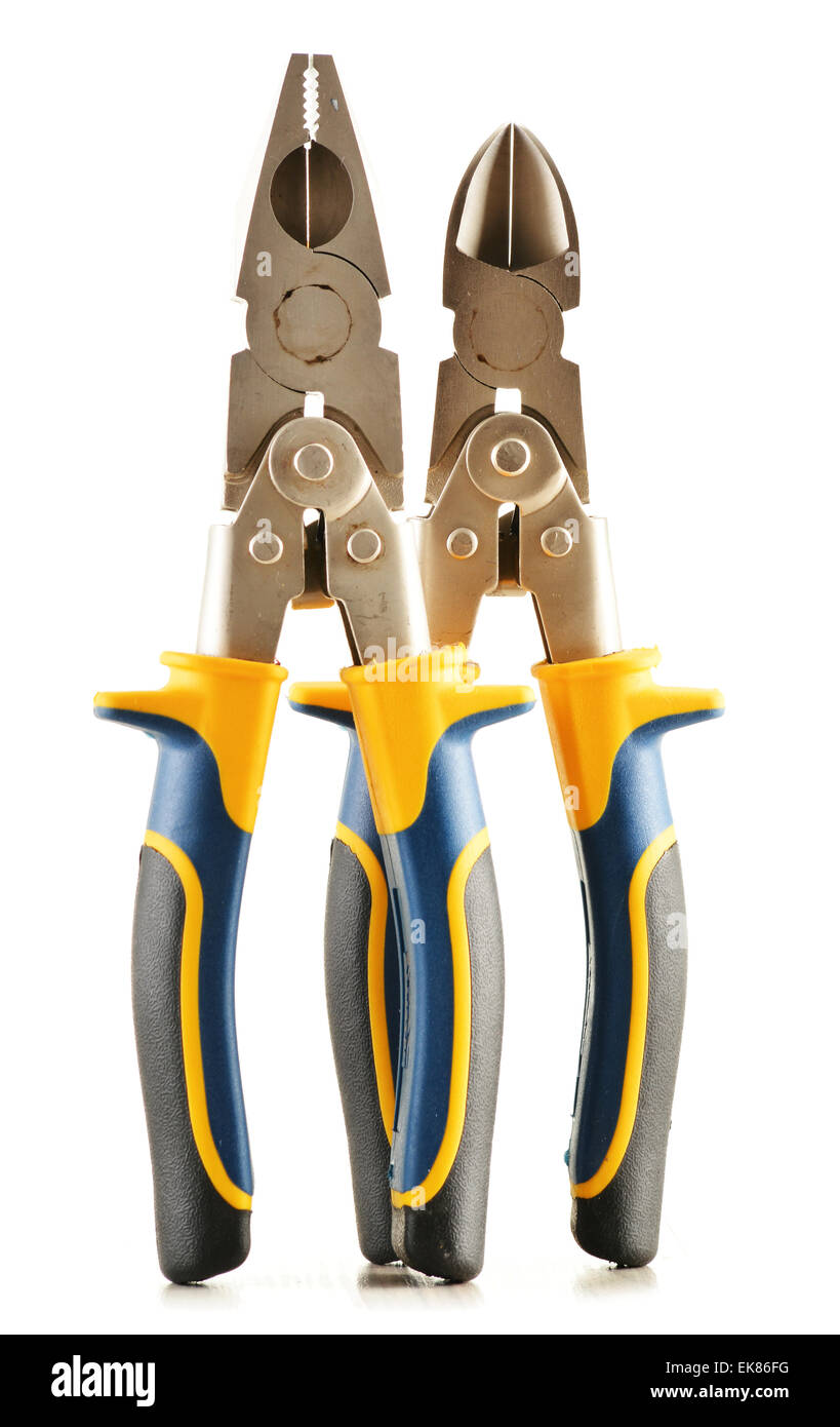 Tools isolated on white background Stock Photo - Alamy