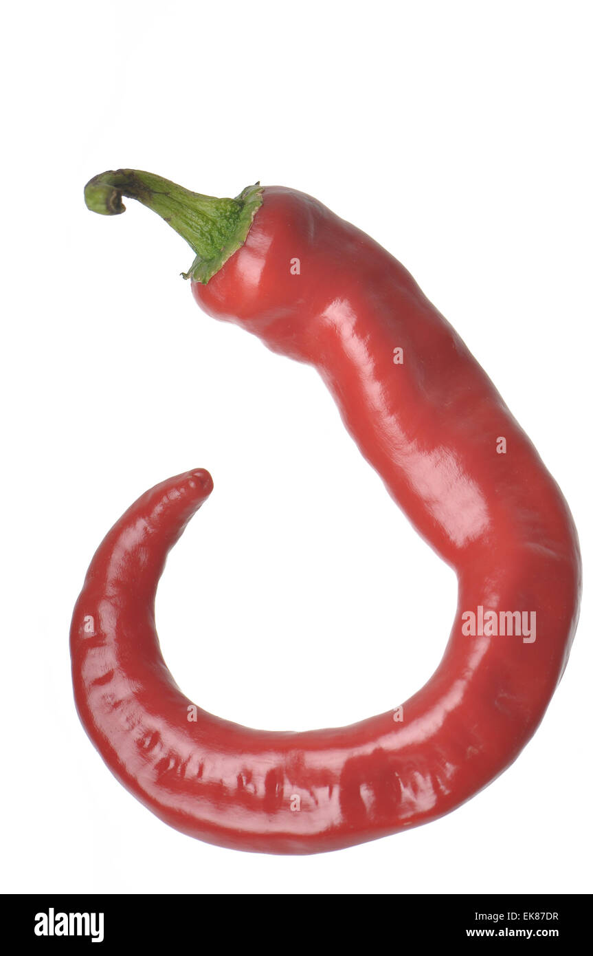 Isolated Cayenne Pepper Stock Photo Alamy