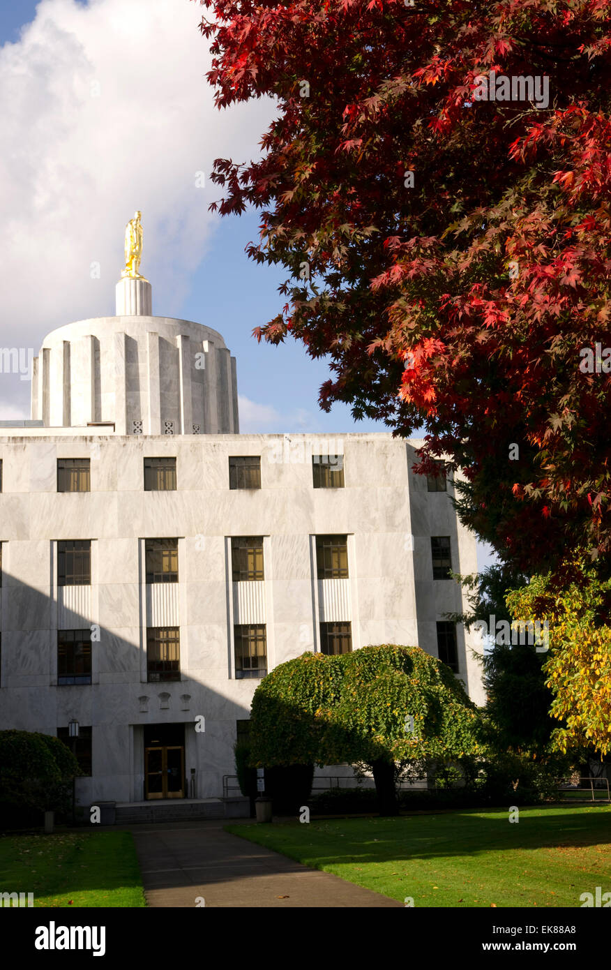 Capital Building in Salem Oregon United States Stock Photo