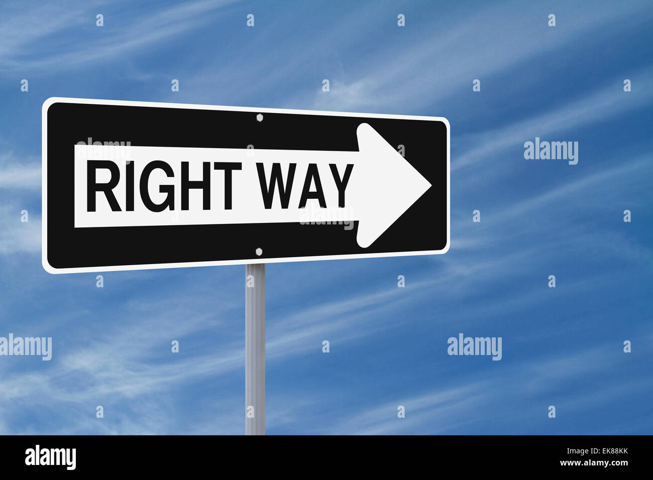 The Right Way Stock Photo Alamy