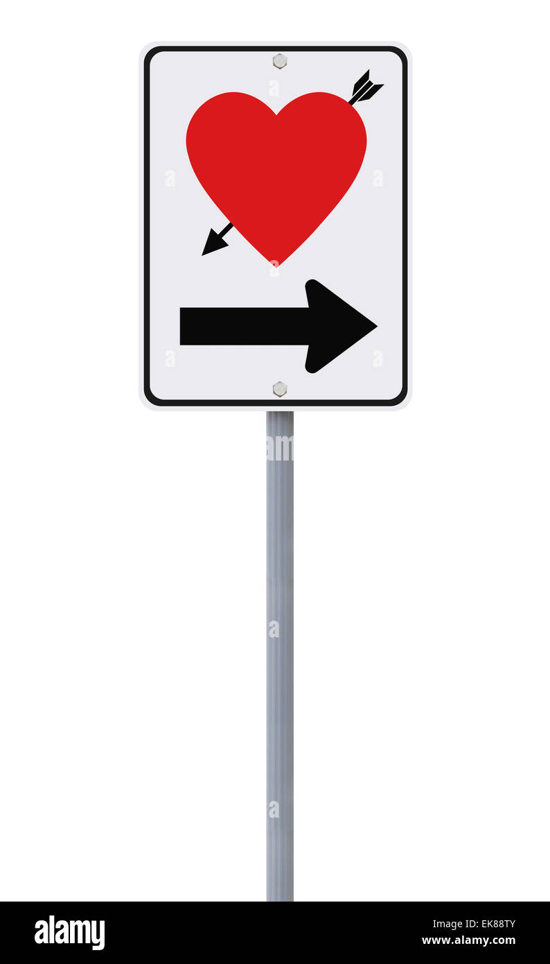 Road Sign on Love Stock Photo - Alamy