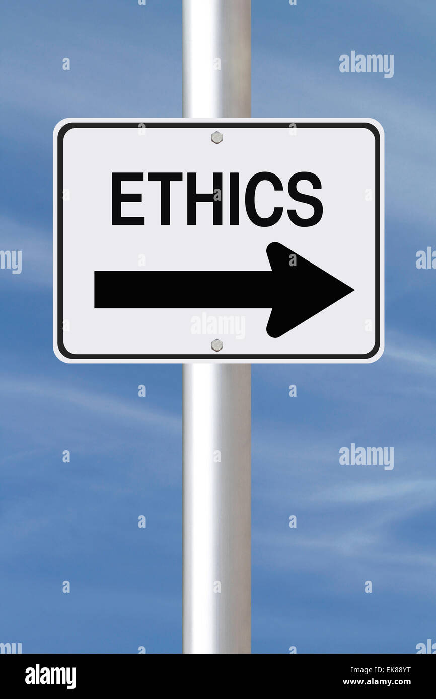 Ethics This Way Stock Photo