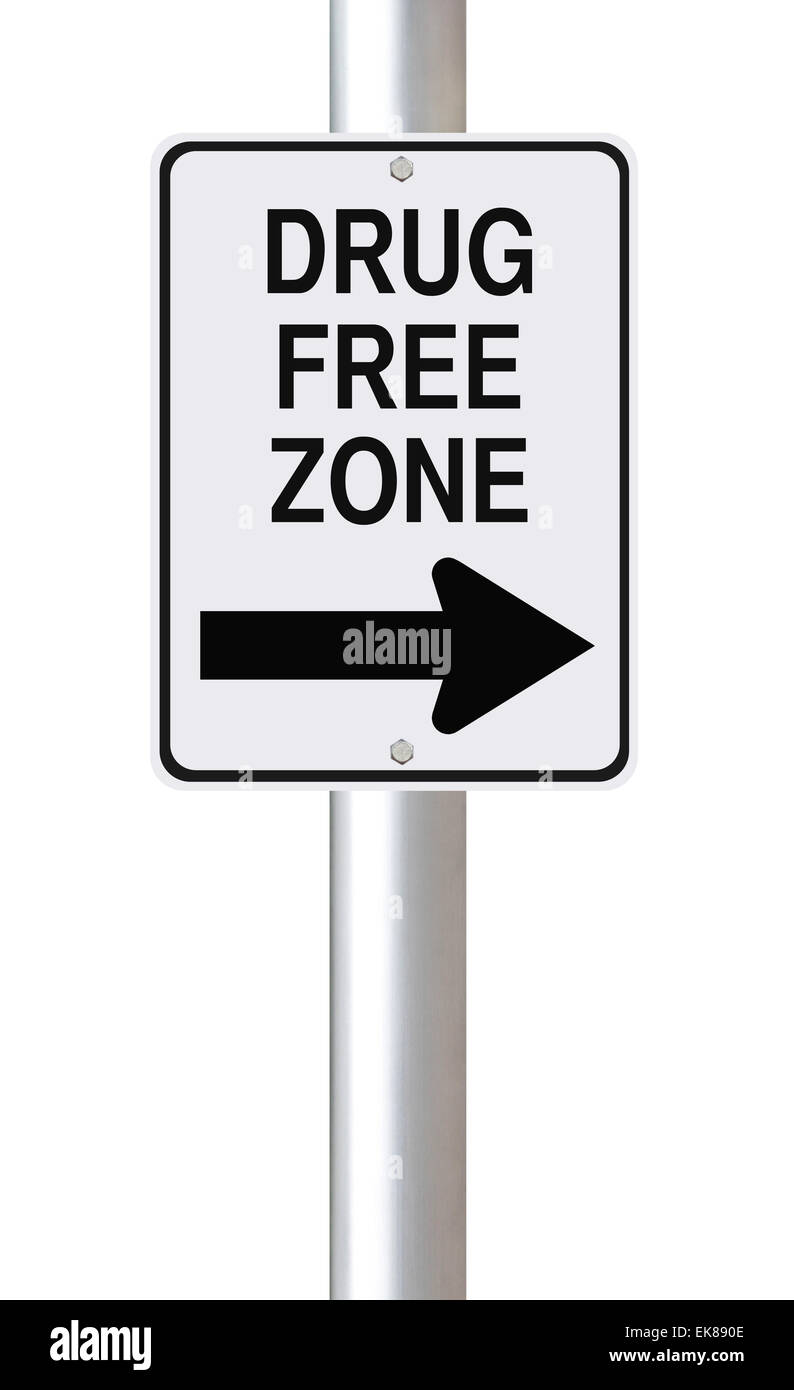 Drug Free Zone Stock Photo Alamy