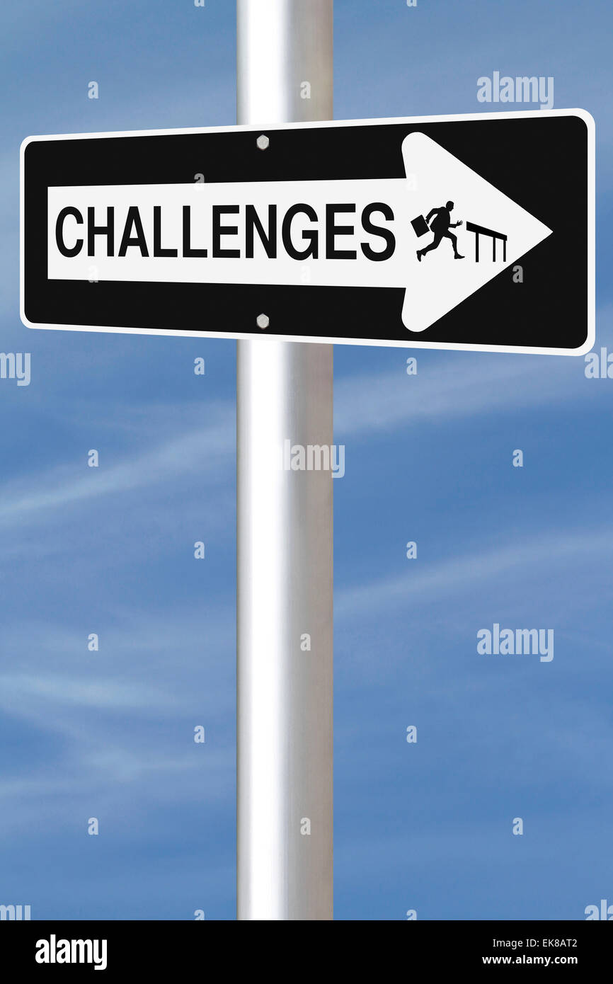 Challenges This Way Stock Photo - Alamy