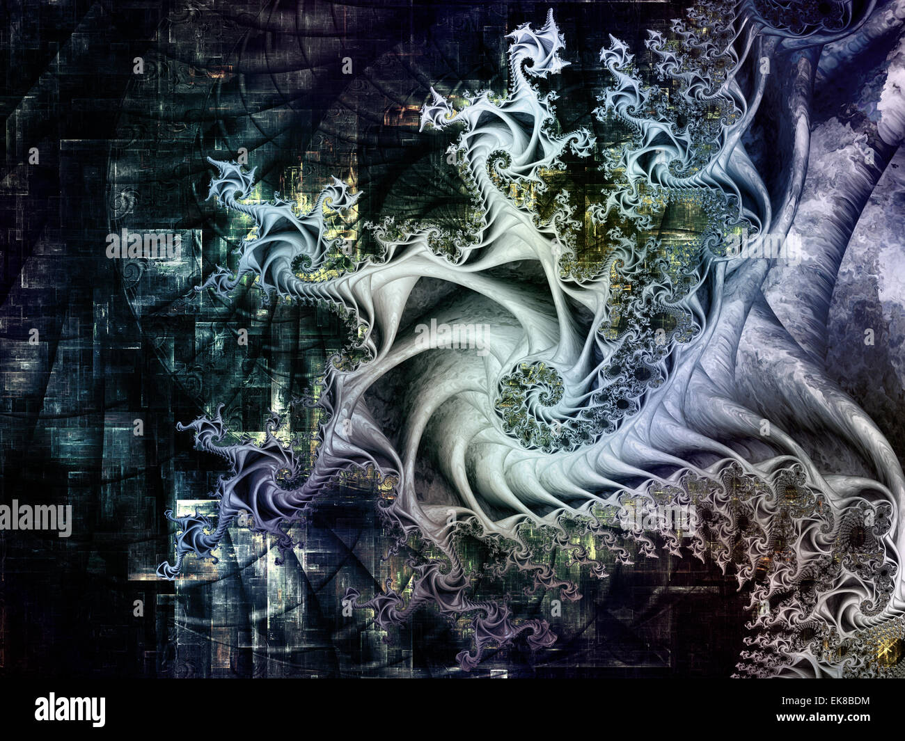 Elements of Fractal Motion Stock Photo