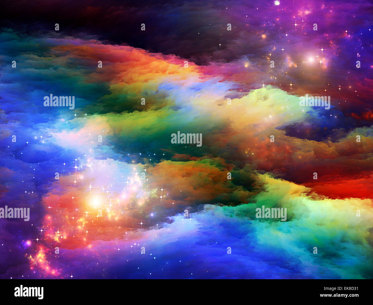 Fractal Paint Background Stock Photo