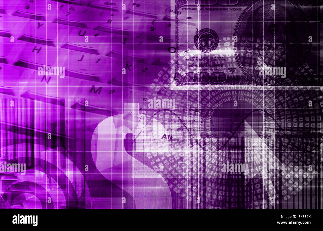 Finance Spreadsheet Tech Graph Stock Photo - Alamy