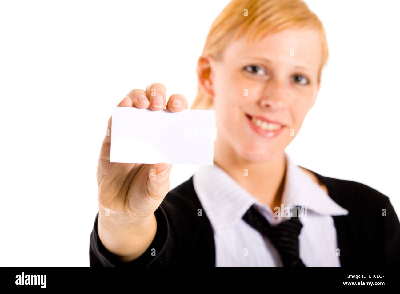 Business woman in card hi-res stock photography and images - Alamy